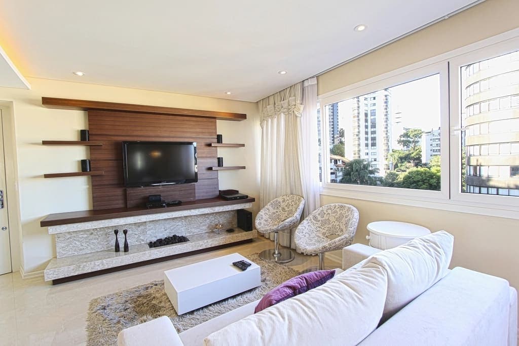 Living room, Spacious one bedroom in Yuexiu
